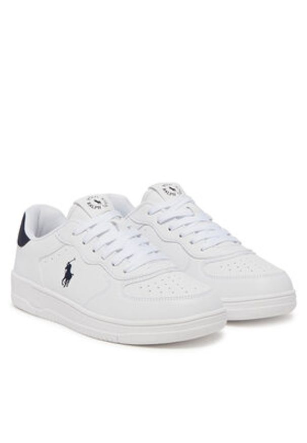 Polo Ralph Lauren Sneakersy RL02436102 Biały. Kolor: biały. Materiał: skóra