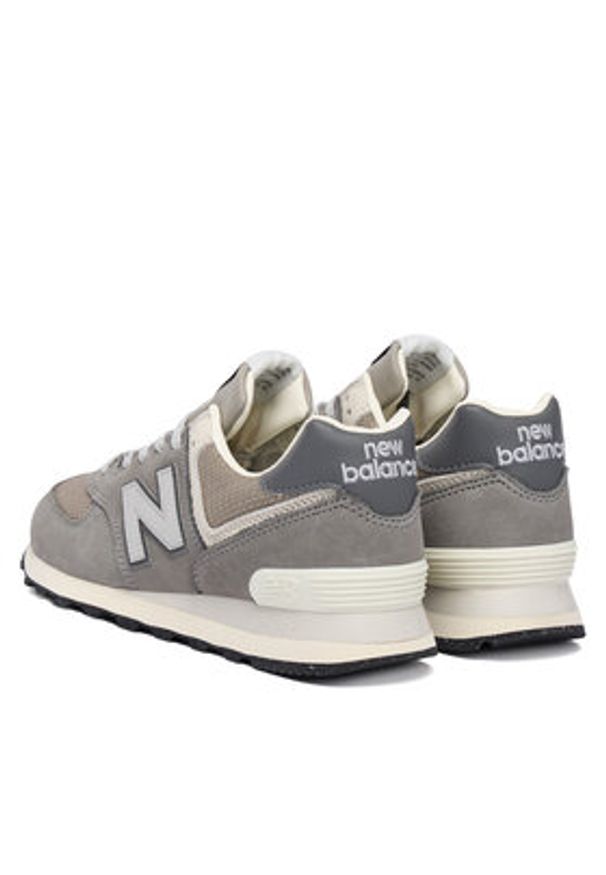 New Balance Sneakersy U574SNV W Szary. Kolor: szary. Materiał: nubuk, skóra. Model: New Balance 574