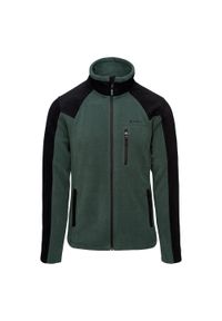 Hi-tec - Męska Bluza Polarowa Monar. Kolor: czarny, zielony, wielokolorowy. Materiał: polar. Sezon: zima. Styl: sportowy. Sport: turystyka piesza