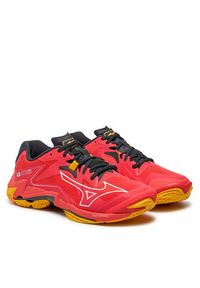 Mizuno Buty halowe Wave Lightning Z8 V1GA240002 Czerwony. Kolor: czerwony. Materiał: skóra. Model: Mizuno Wave #4