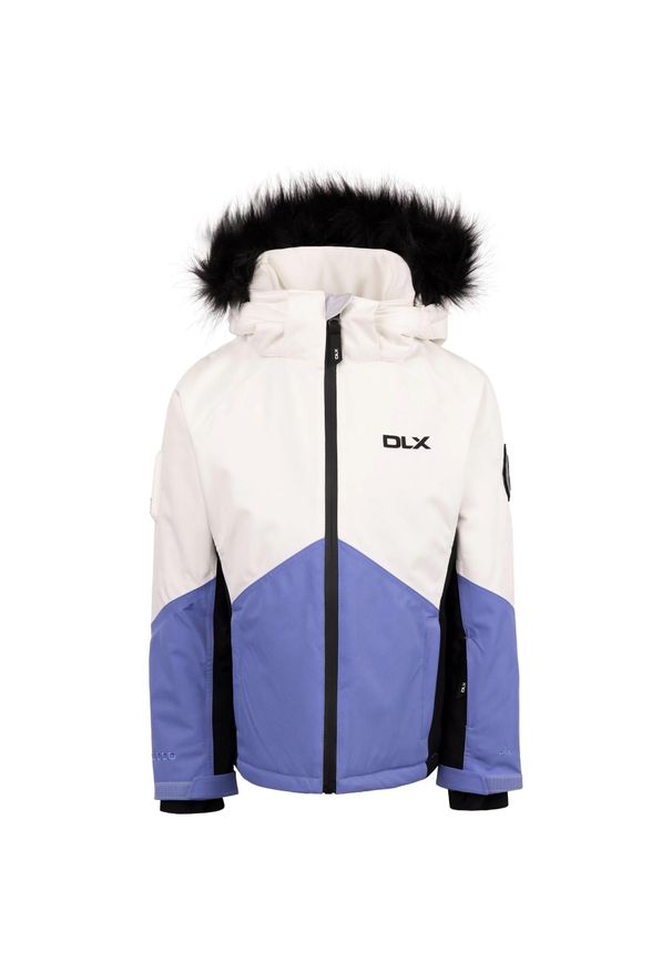 TRESPASS - Kurtka Narciarska Shelbie DLX Dla Dziewcząt. Kolor: szary, niebieski, wielokolorowy. Sezon: zima. Sport: narciarstwo