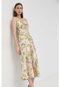 Guess sukienka kolor zielony maxi prosta. Okazja: na co dzień. Kolor: zielony. Długość rękawa: na ramiączkach. Typ sukienki: proste. Styl: casual. Długość: maxi