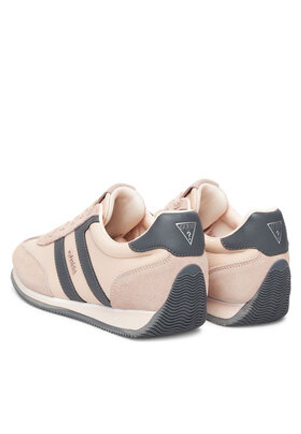 Guess Sneakersy FLTSAP LEA12 Różowy. Kolor: różowy. Materiał: skóra