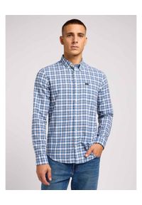 Lee - LEE MĘSKA KOSZULA LEE BUTTON DOWN ATLANTIC 112349957 L880015643. Typ kołnierza: button down