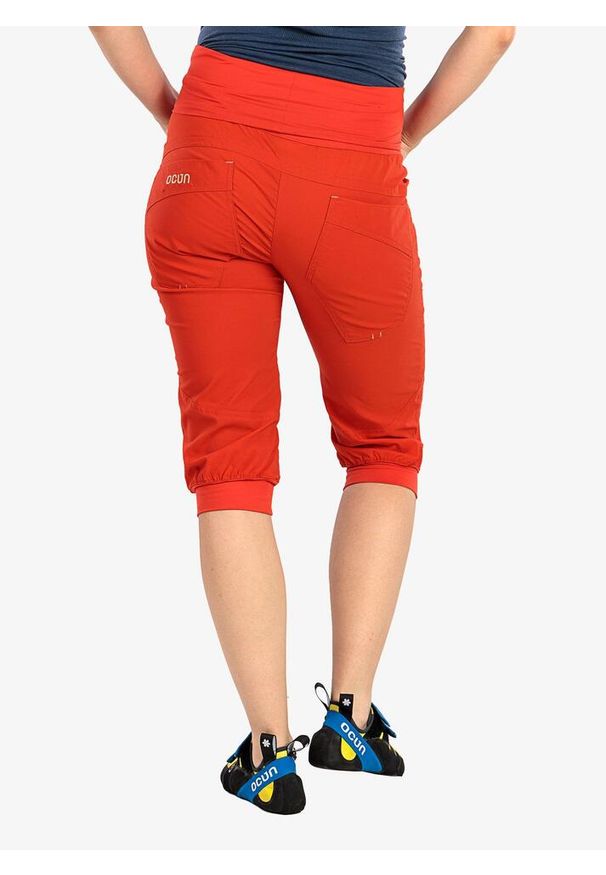 OCUN - Spodenki wspinaczkowe damskie Ocun Noya Shorts. Kolor: pomarańczowy. Sezon: lato