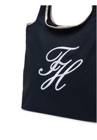 TOMMY HILFIGER - Tommy Hilfiger Torebka Th Summer Tote Canvas AW0AW18398 Granatowy. Kolor: niebieski #4