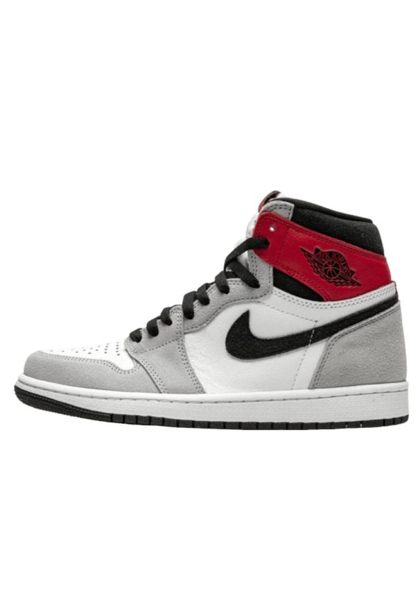Buty do chodzenia dla dorosłych Air Jordan 1 Retro High Light Smoke Grey. Kolor: czarny. Sport: turystyka piesza