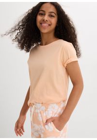 bonprix - Szorty z dżerseju z czystej bawełny organicznej. Kolor: pomarańczowy. Materiał: jersey, bawełna #3