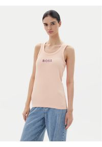 BOSS Top C-Ematite 50536985 Czerwony Slim Fit. Kolor: czerwony. Materiał: bawełna