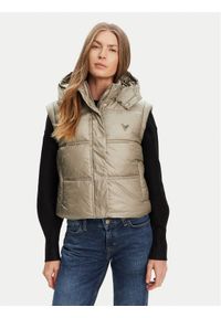 Guess Bezrękawnik W5YL11 WHDO2 Zielony Regular Fit. Kolor: zielony. Materiał: syntetyk. Długość rękawa: bez rękawów