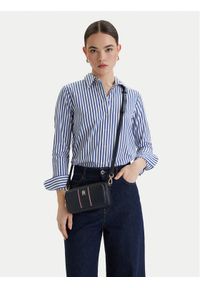 TOMMY HILFIGER - Tommy Hilfiger Torebka Th Daily Camera Bag Corp AW0AW18640 Granatowy. Kolor: niebieski. Materiał: skórzane #1