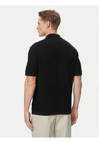 Calvin Klein Polo LV04LG313G Czarny Regular Fit. Typ kołnierza: polo. Kolor: czarny. Materiał: bawełna #4