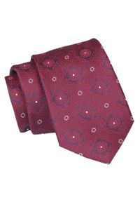 Alties - Krawat - ALTIES - Czerwony, Grochy. Kolor: czerwony. Materiał: tkanina. Wzór: grochy. Styl: wizytowy, elegancki