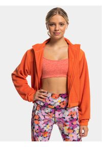Roxy Polar Wow Zip Up Jkt Plfl ERJPF03141 Pomarańczowy Regular Fit. Kolor: pomarańczowy. Materiał: syntetyk #1