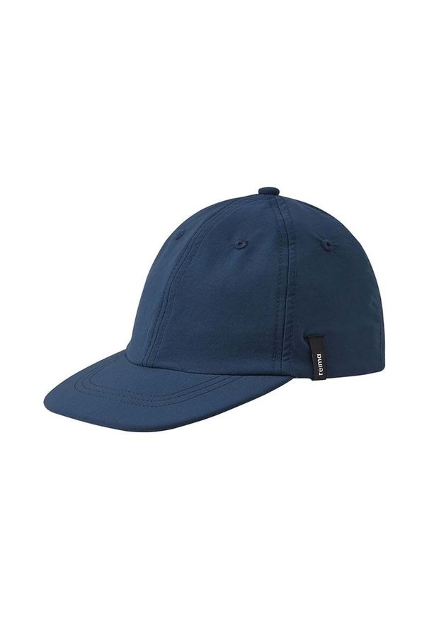 Reima czapka dziecięca Lipalla kolor granatowy gładka. Kolor: niebieski. Wzór: gładki