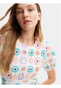 Desigual Sukienka letnia Edmonton 24SWVW44 Biały Straight Fit. Kolor: biały. Materiał: wiskoza. Sezon: lato #3