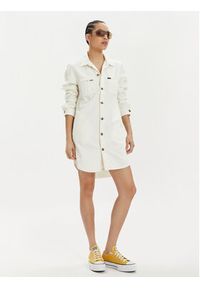 Lee Sukienka jeansowa Unionall 112349527 Écru Regular Fit. Materiał: bawełna #5