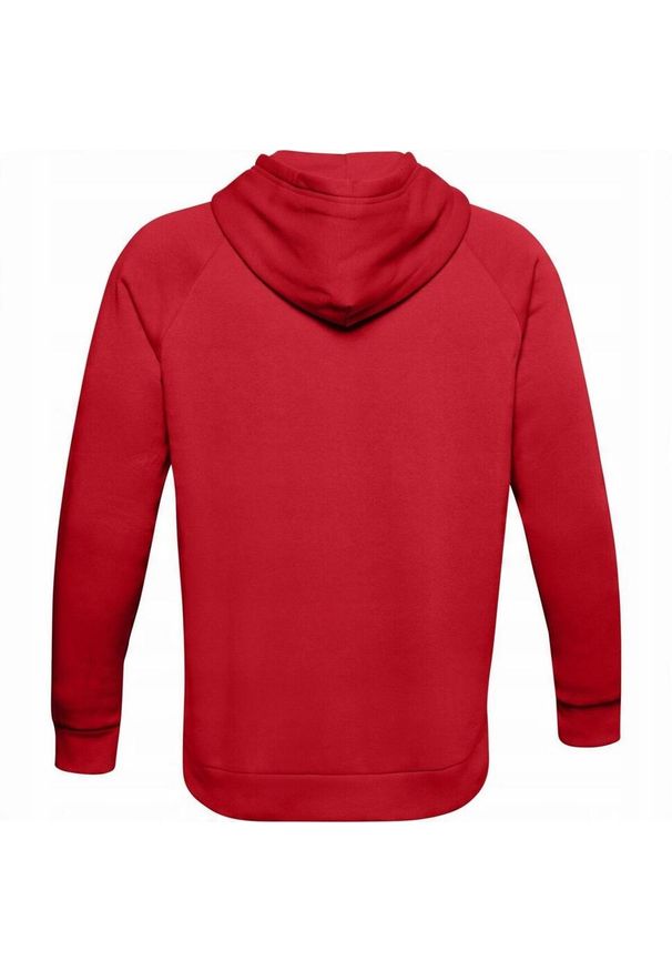Under Armour - Męska Polarowa Bluza Treningowa Rival Big Logo. Kolor: czerwony, biały, wielokolorowy. Materiał: polar