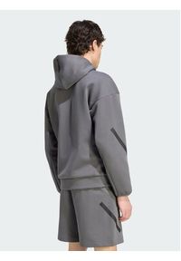 Adidas - adidas Bluza Z.N.E. Full Zip KX7689 Szary Regular Fit. Kolor: szary. Materiał: bawełna #2