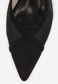 Born2be - Czarne Transparentne Sandały Vices na Kaczuszce Bez Pięty Ateletia. Okazja: na co dzień, na imprezę. Zapięcie: sprzączka. Kolor: czarny. Sezon: lato. Obcas: na szpilce. Styl: casual, elegancki #3