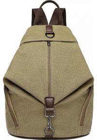 Accessorize Me Beżowy Plecak Damski Miejski Canvas Havani. Kolor: beżowy #1