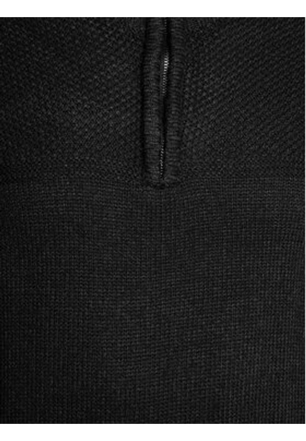 Brave Soul Sweter MK-230DITTON Czarny Regular Fit. Kolor: czarny. Materiał: wiskoza