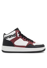 Sprandi Sneakersy HEAT MID MPRS-2022M03108-2 Bordowy. Kolor: czerwony. Materiał: syntetyk