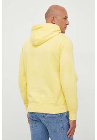 Polo Ralph Lauren bluza męska kolor żółty z kapturem z nadrukiem. Typ kołnierza: kaptur, polo. Kolor: żółty. Wzór: nadruk #3