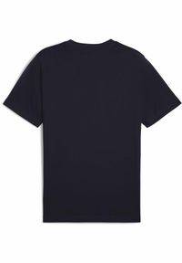 Koszulka męska Puma Ess No.1 Logo Tee. Kolor: niebieski. Materiał: jeans. Długość: krótkie