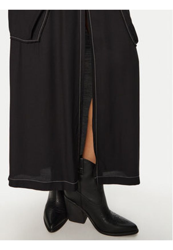Pinko - PINKO Spódnica midi Gulp 103564 A1WU Czarny Regular Fit. Kolor: czarny. Materiał: wiskoza