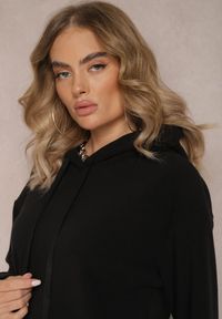 Renee - Czarny 2-częściowy Komplet Ocieplany z Bluzą i Spodniami Enchante. Kolor: czarny. Materiał: polar, tkanina, dresówka