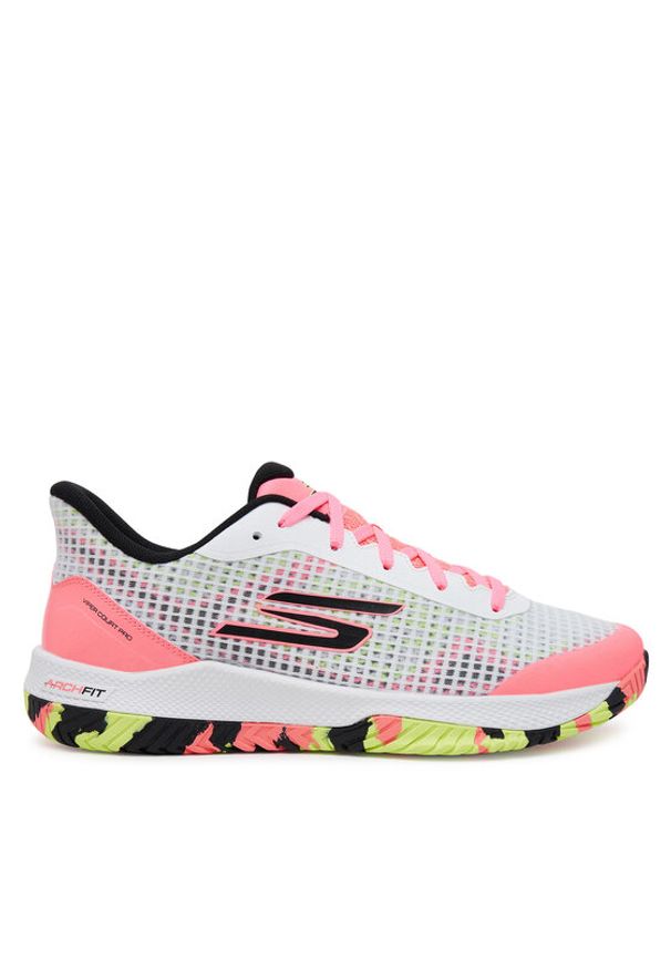 skechers - Skechers Buty do tenisa Viper Court Pro 246069/WMLT Biały. Kolor: biały. Materiał: materiał. Sport: tenis