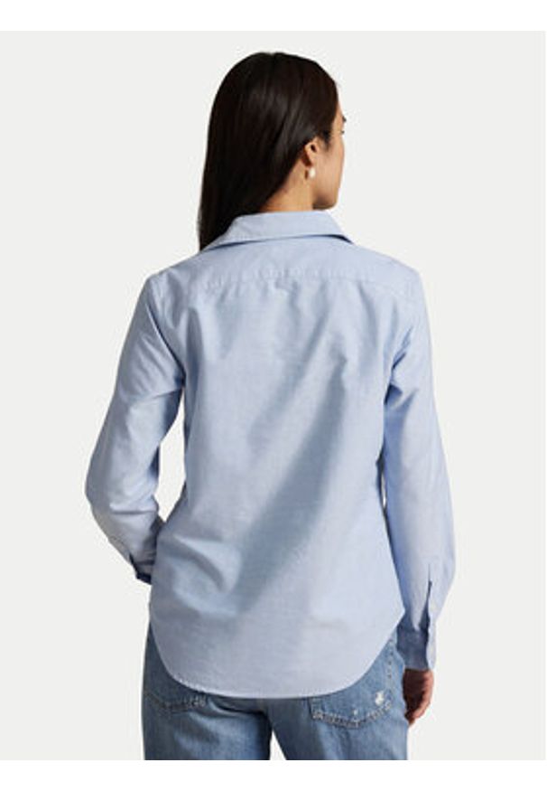 Polo Ralph Lauren Koszula 211891377001 Niebieski Regular Fit. Typ kołnierza: polo. Kolor: niebieski. Materiał: bawełna