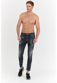 DSQUARED2 Czarne jeansy black clean wash skater jeans. Kolor: czarny #2