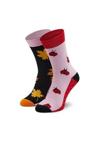 Skarpety Wysokie Męskie Dots Socks. Kolor: różowy #1