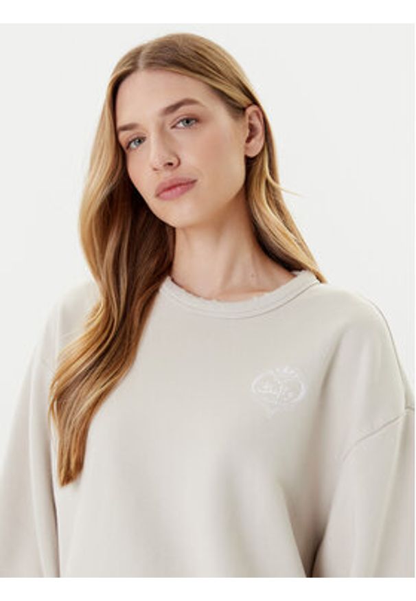 Adidas - adidas Bluza 20th Century Fox Disney JX1275 Beżowy Oversize. Kolor: beżowy. Materiał: bawełna. Wzór: motyw z bajki