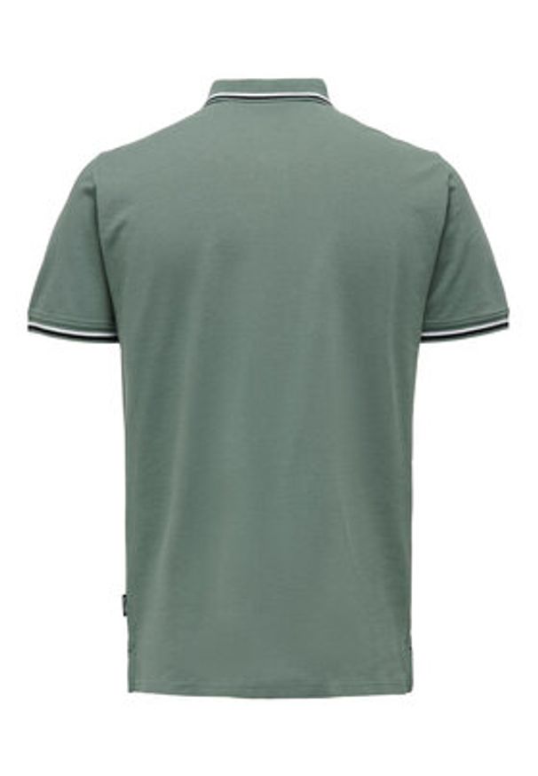 Only & Sons Polo Fletcher 22024827 Zielony Regular Fit. Typ kołnierza: polo. Kolor: zielony. Materiał: bawełna