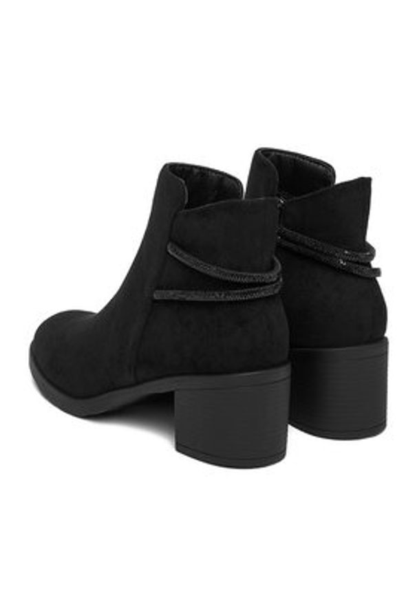 Clara Barson Botki CEO-LM9690-T21 Czarny. Kolor: czarny. Materiał: materiał