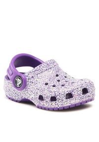 Crocs Klapki Crocs Classic Glitter Kids Clog T 206992 Fioletowy. Kolor: fioletowy