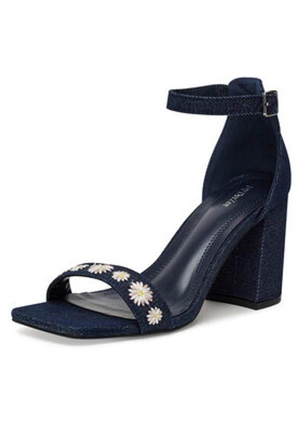 DeeZee Sandały F5207-2 Granatowy. Kolor: niebieski. Materiał: materiał