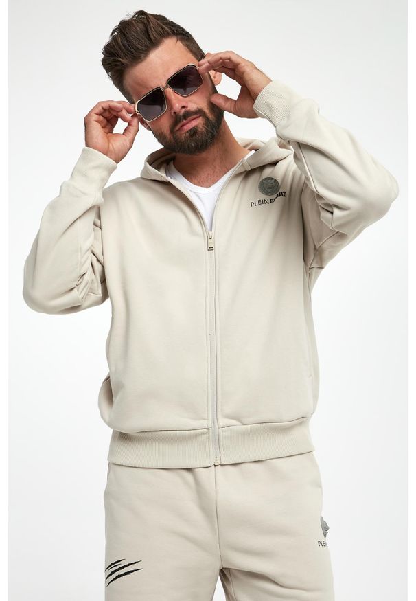Plein Sport - Bluza męska z kapturem PLEIN SPORT. Typ kołnierza: kaptur. Styl: sportowy