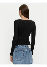 Brave Soul Bluzka LLT-248NALA Czarny Slim Fit. Kolor: czarny. Materiał: bawełna #3