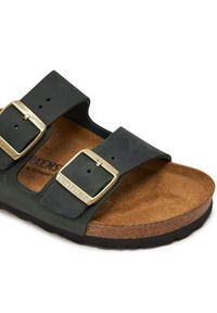 Birkenstock Klapki Arizona Leoi 1028030 Zielony. Kolor: zielony. Materiał: skóra