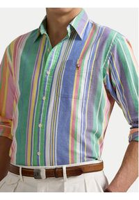 Polo Ralph Lauren Koszula 710961342001 Kolorowy Slim Fit. Typ kołnierza: polo. Materiał: bawełna. Wzór: kolorowy
