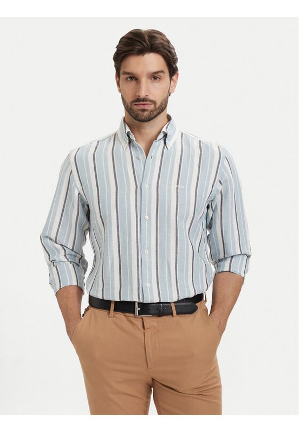 BOSS Koszula Ricoplus 50559324 Kolorowy Regular Fit. Materiał: bawełna. Wzór: kolorowy