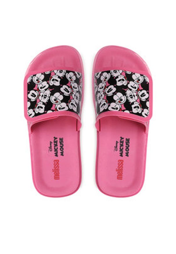 melissa - Melissa Klapki Groovy + Mickey Mouse 33632 Czarny. Kolor: czarny. Wzór: motyw z bajki