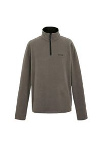 Regatta - Bluza Polarowa z suwakiem Męska Thompson. Kolor: brązowy. Materiał: polar. Sezon: zima. Sport: turystyka piesza #1