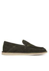 TOMMY HILFIGER - Mokasyny Tommy Hilfiger. Kolor: zielony #1