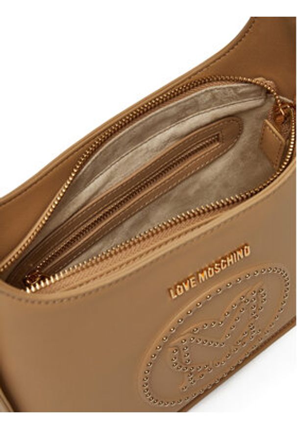 Love Moschino - LOVE MOSCHINO Torebka JC4066PP1ML1210A Beżowy. Kolor: beżowy. Materiał: skórzane