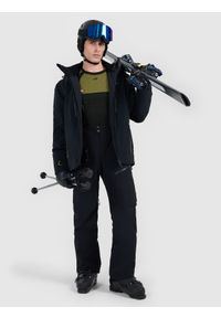 4f - 4F Kurtka narciarska membrana Dermizax 20000 z systemem RECCO męska - czarna XL. Kolor: czarny. Materiał: materiał. Długość: długie. Sezon: zima #2